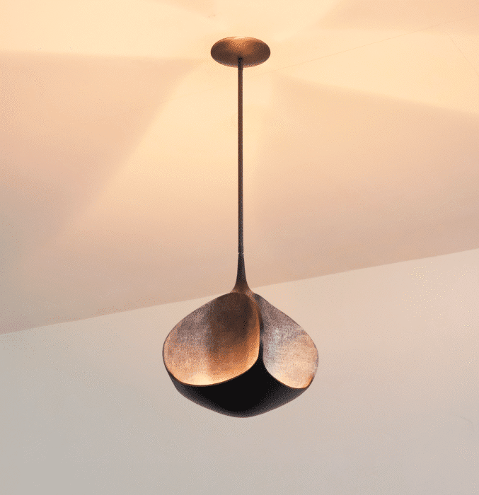Orchid Bronze Pendant